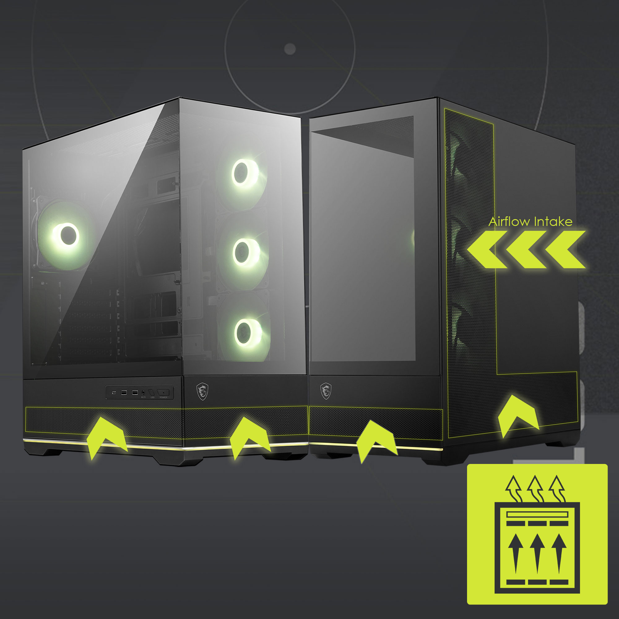 MSI MAG PANO 110R PZ Computer Case